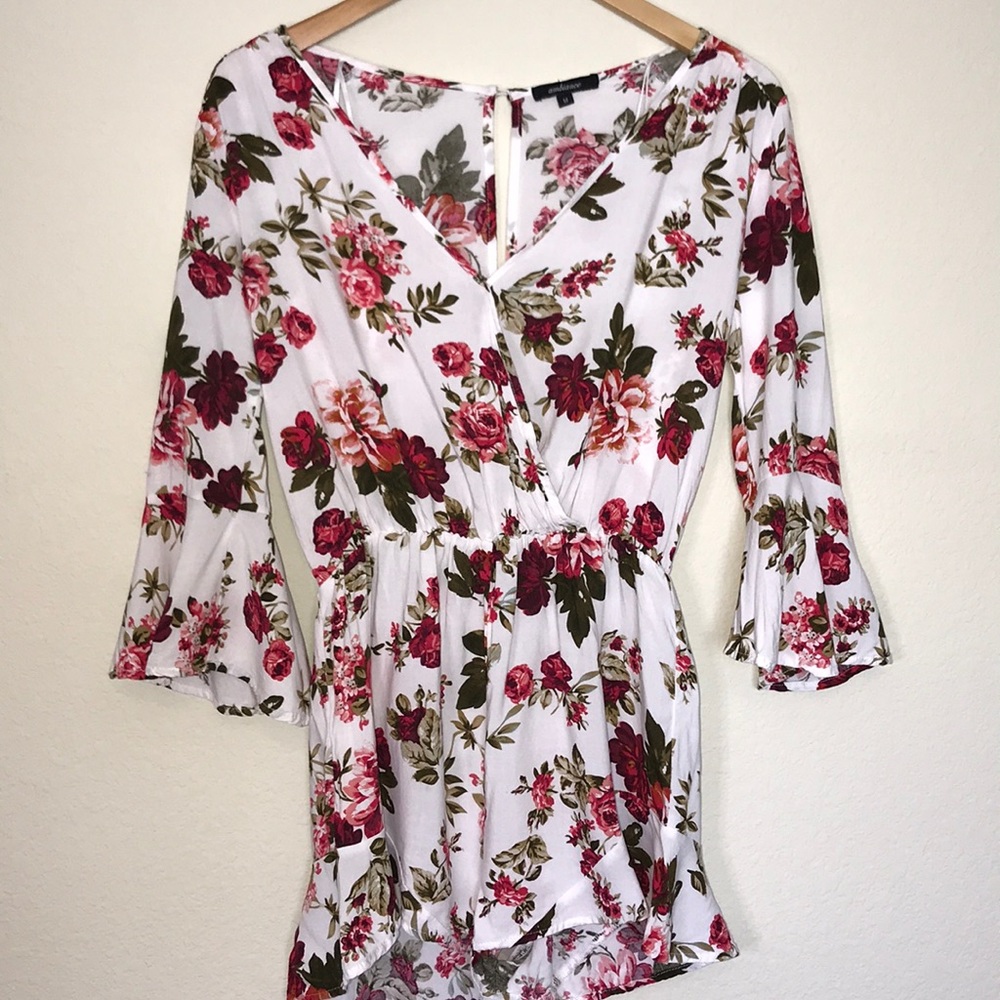 Ambiance floral romper
